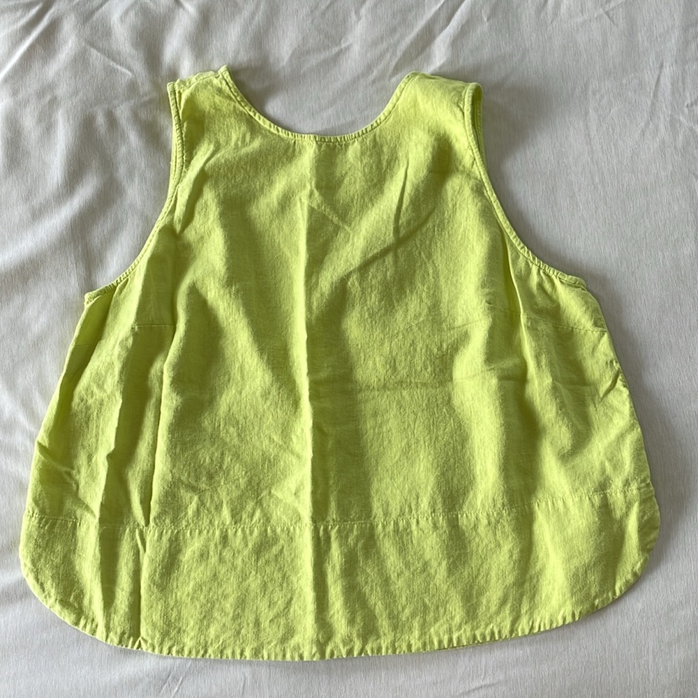 Lime green top